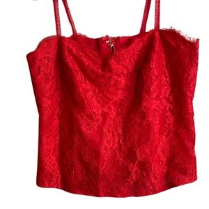 Red Lace Tank